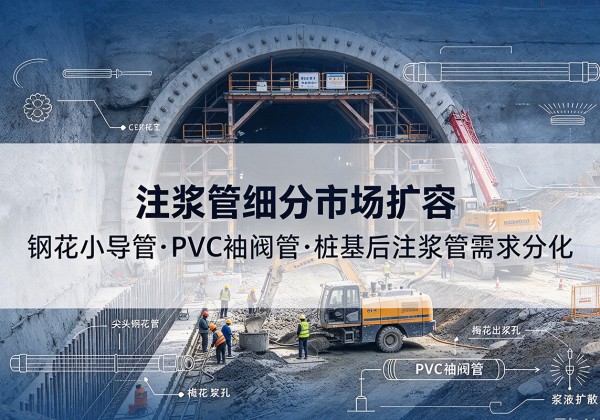 七台河注浆管细分市场扩容，隧道钢花小导管、PVC 袖阀管、桩基后注浆管需求分化